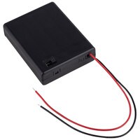 4 x AAA Battery Holder with Switch and 6" Leads